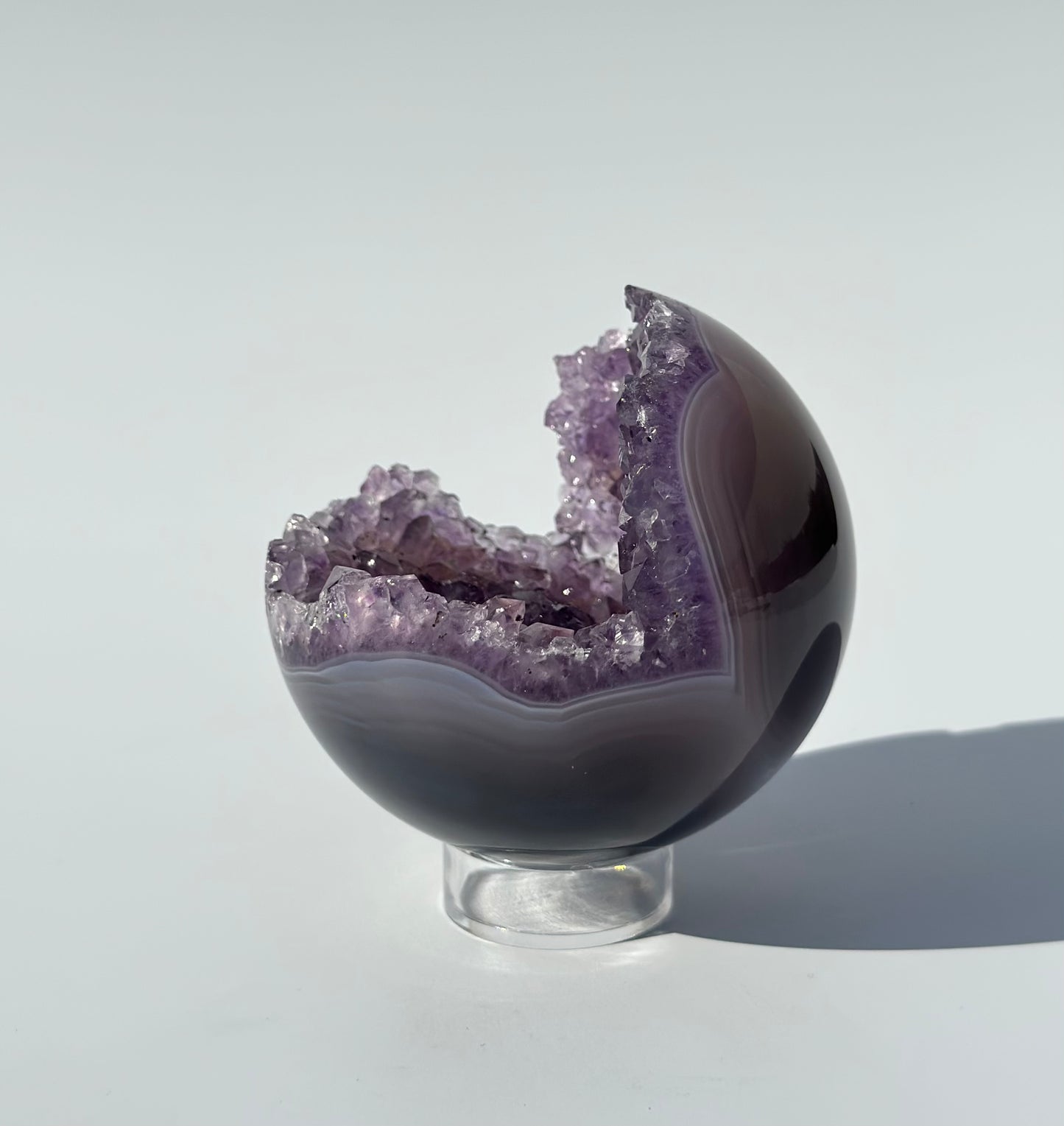 Druzy Amethyst Agate Sphere