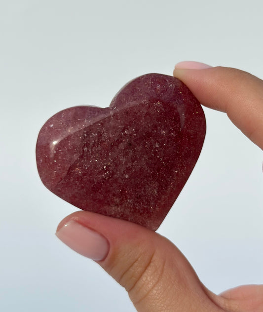 Strawberry Quartz Heart