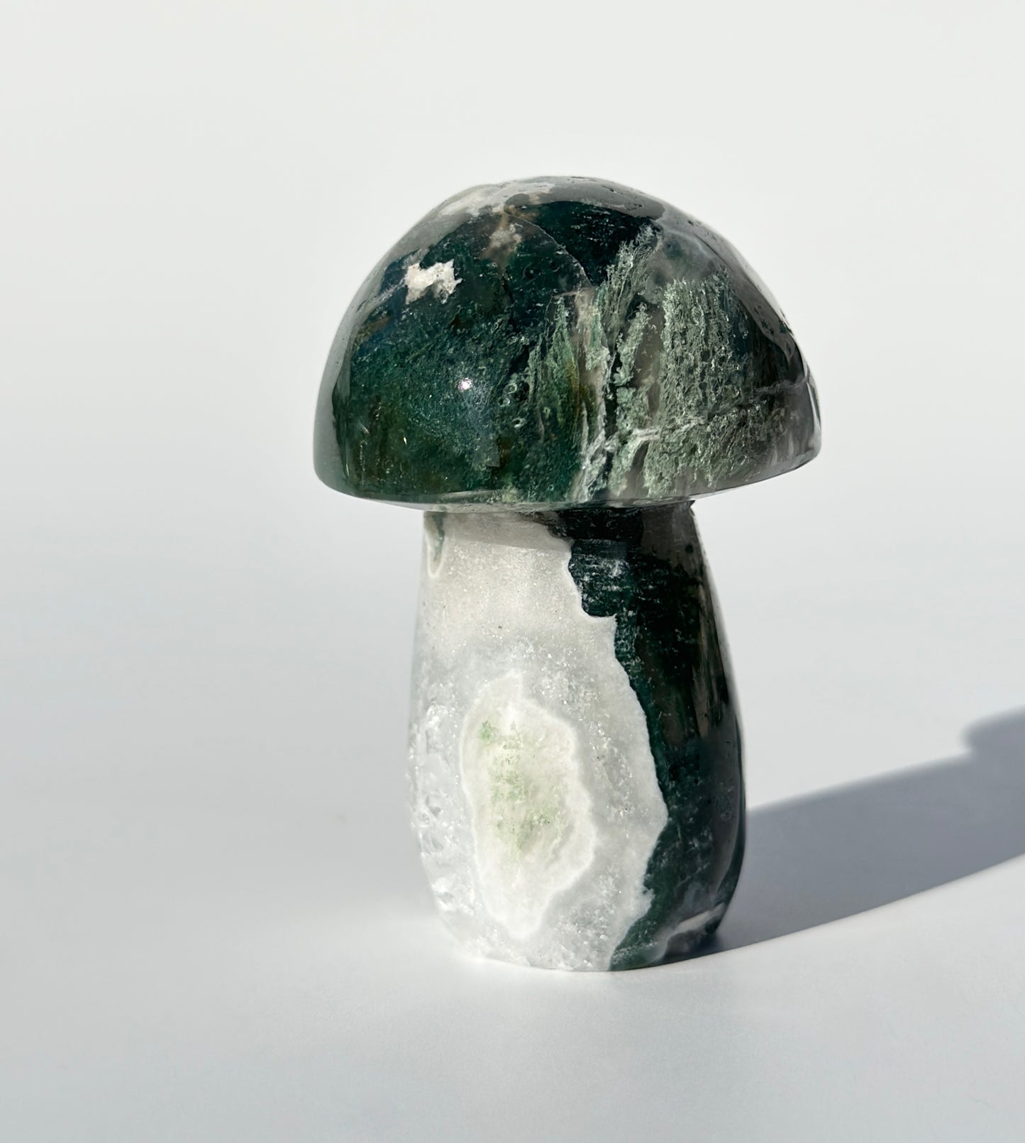 Moss Agate Mushroom