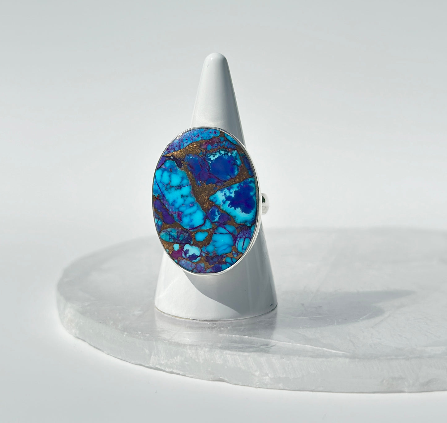 Mohave Kingman Turquoise Ring - Adjustable