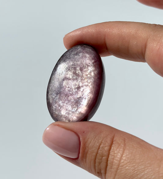 Gem Lepidolite Cabochon