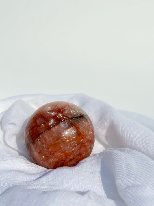 Star Fire Quartz Sphere