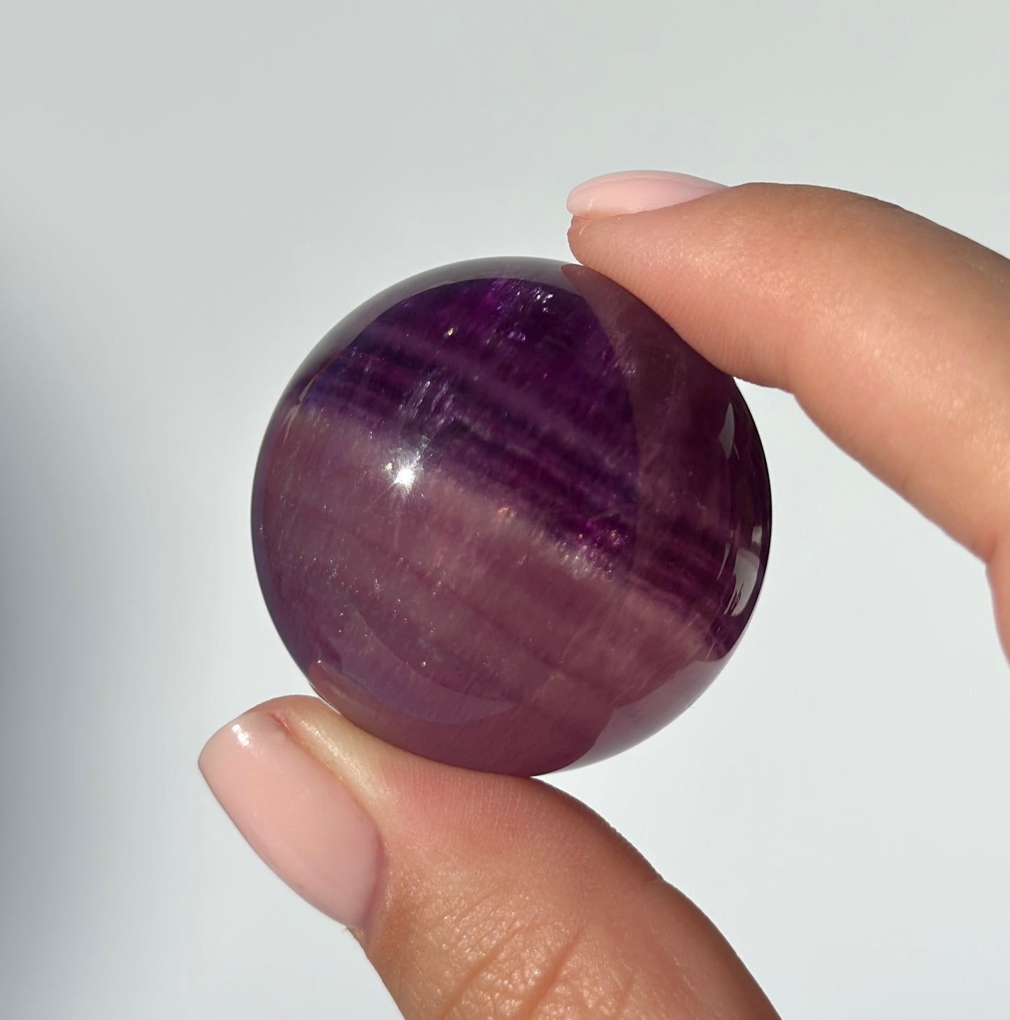 Magenta Fluorite Sphere