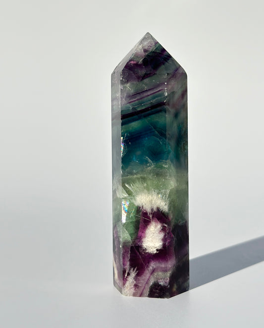 Rainbow Fluorite Point