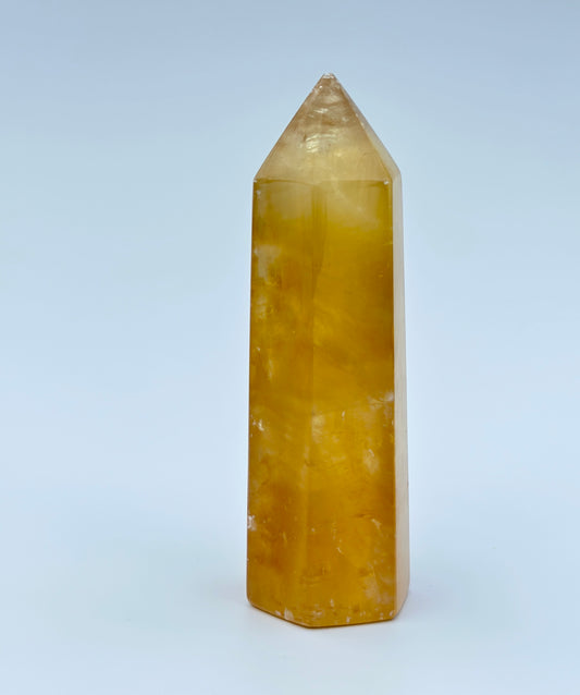 Honey Calcite Point