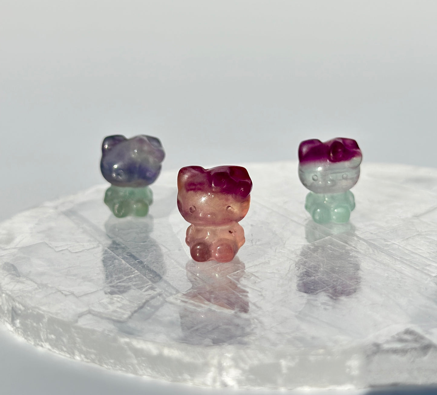 Mini Fluorite Hello Kitty