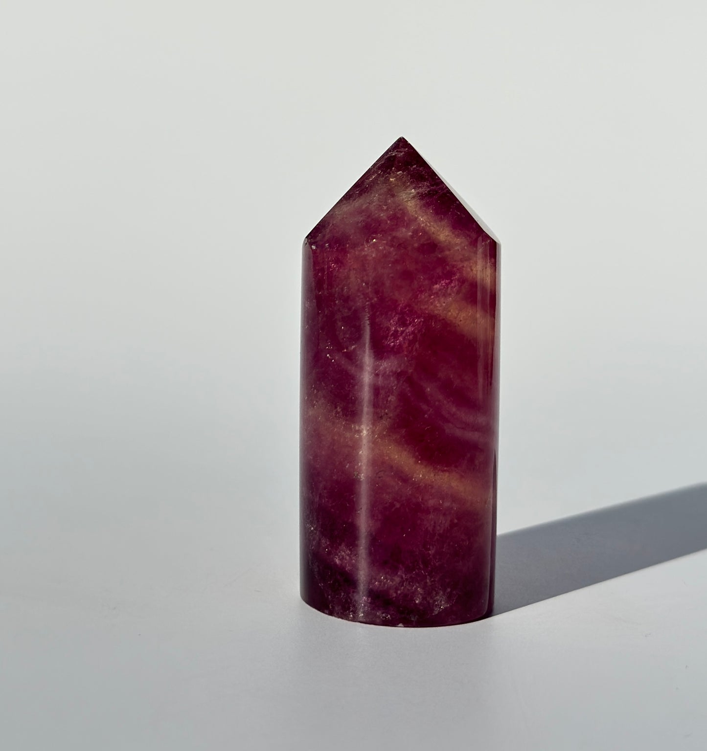 Magenta Fluorite Point