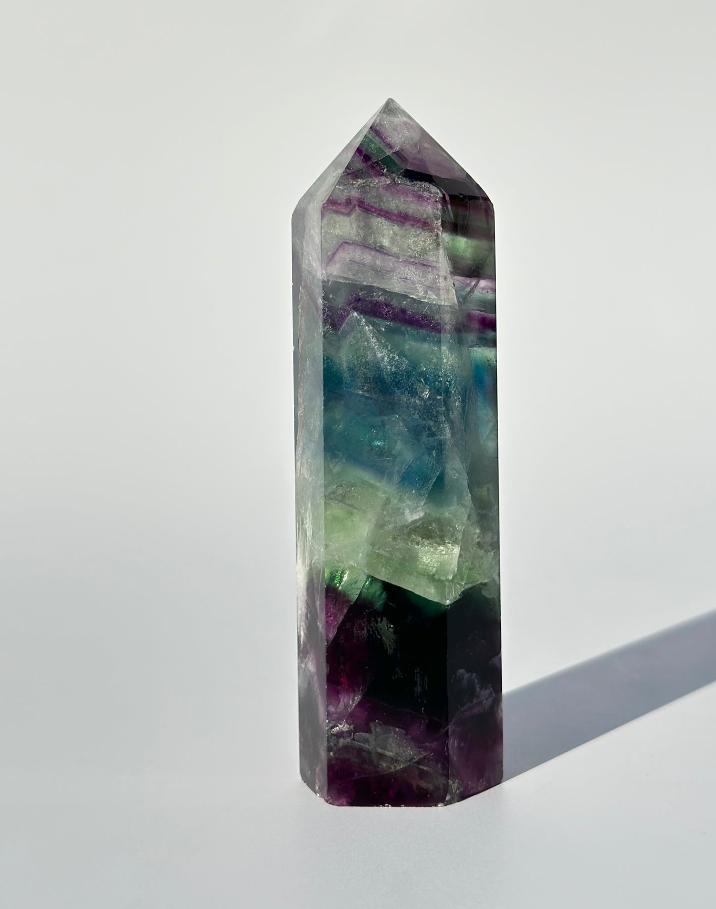 Rainbow Fluorite Point