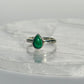 Pear Malachite Ring - Various Sizes