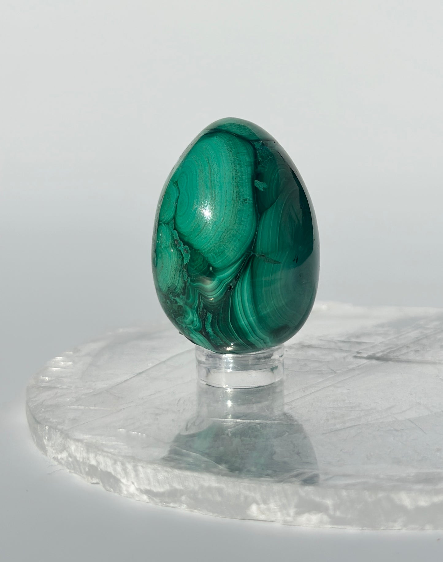 Malachite with Chrysocolla Egg