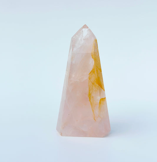 Rose Quartz x Golden Healer Point