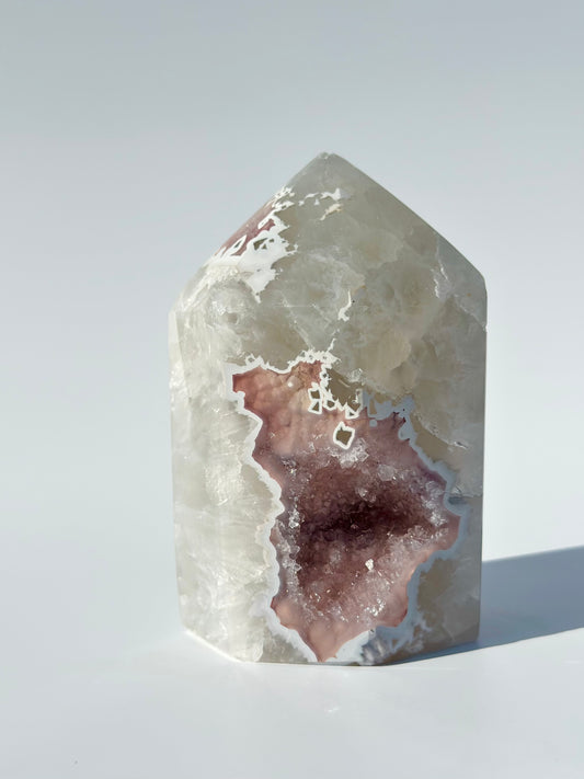 Pink Rainbow Amethyst Point