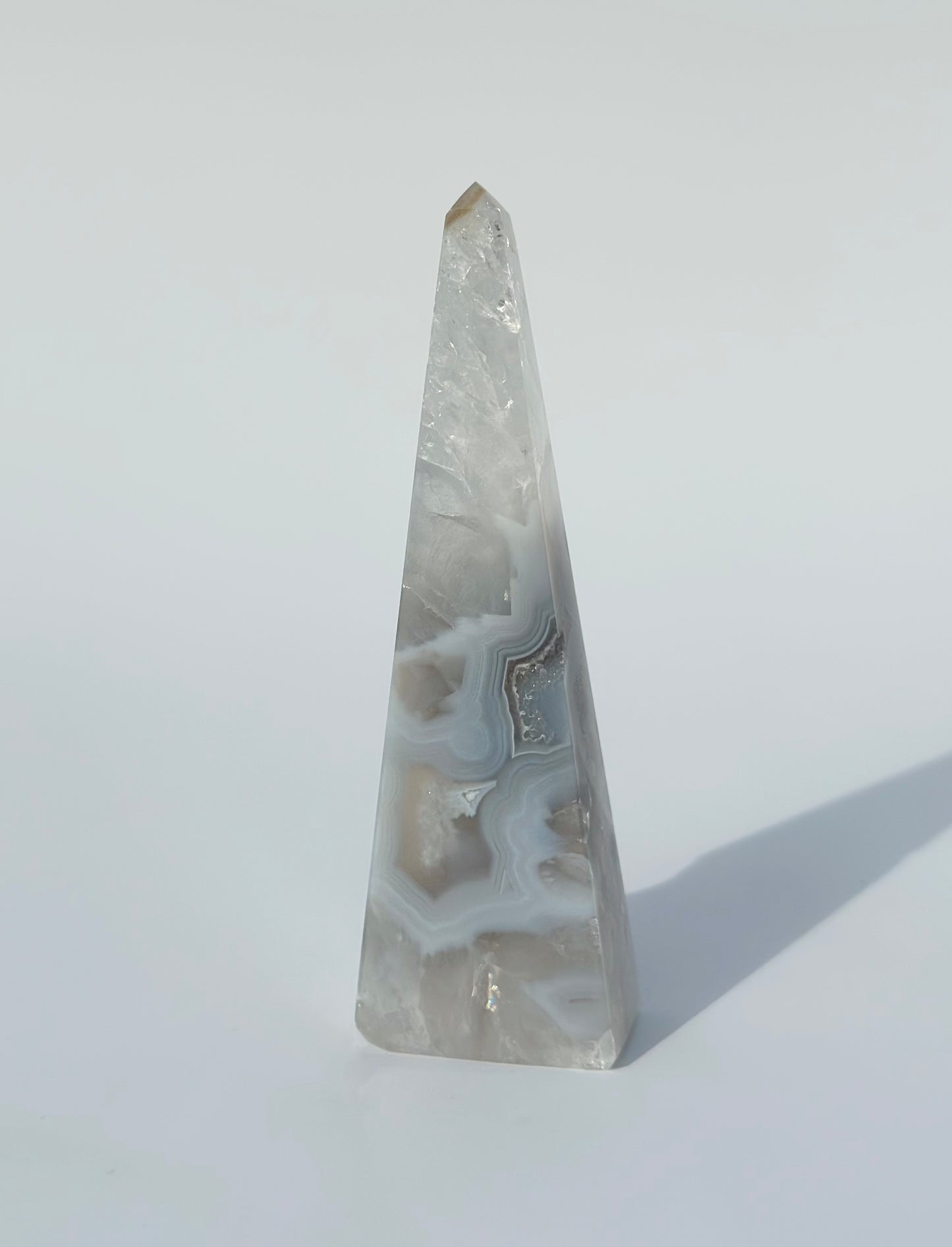 Druzy Agate Obelisk