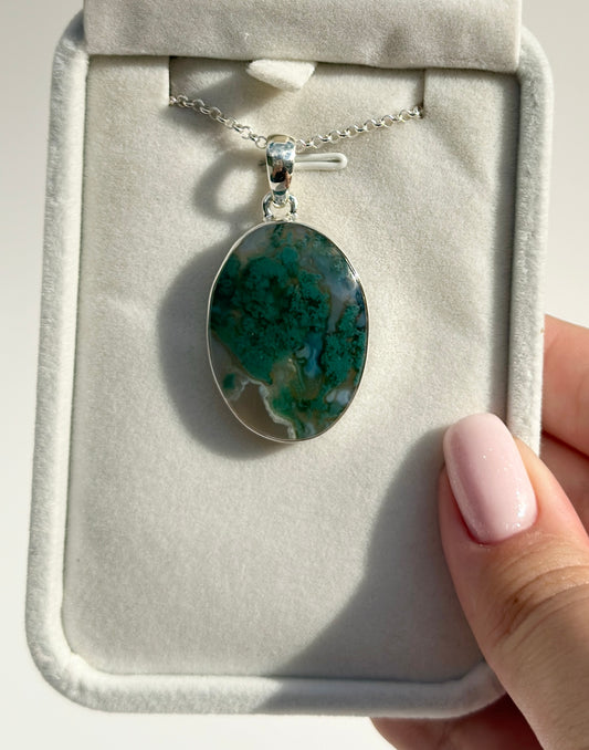 Moss Agate Pendant