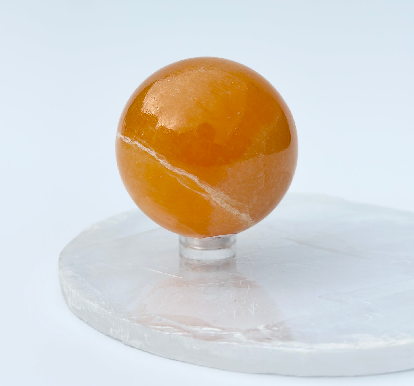 Orange Calcite Sphere