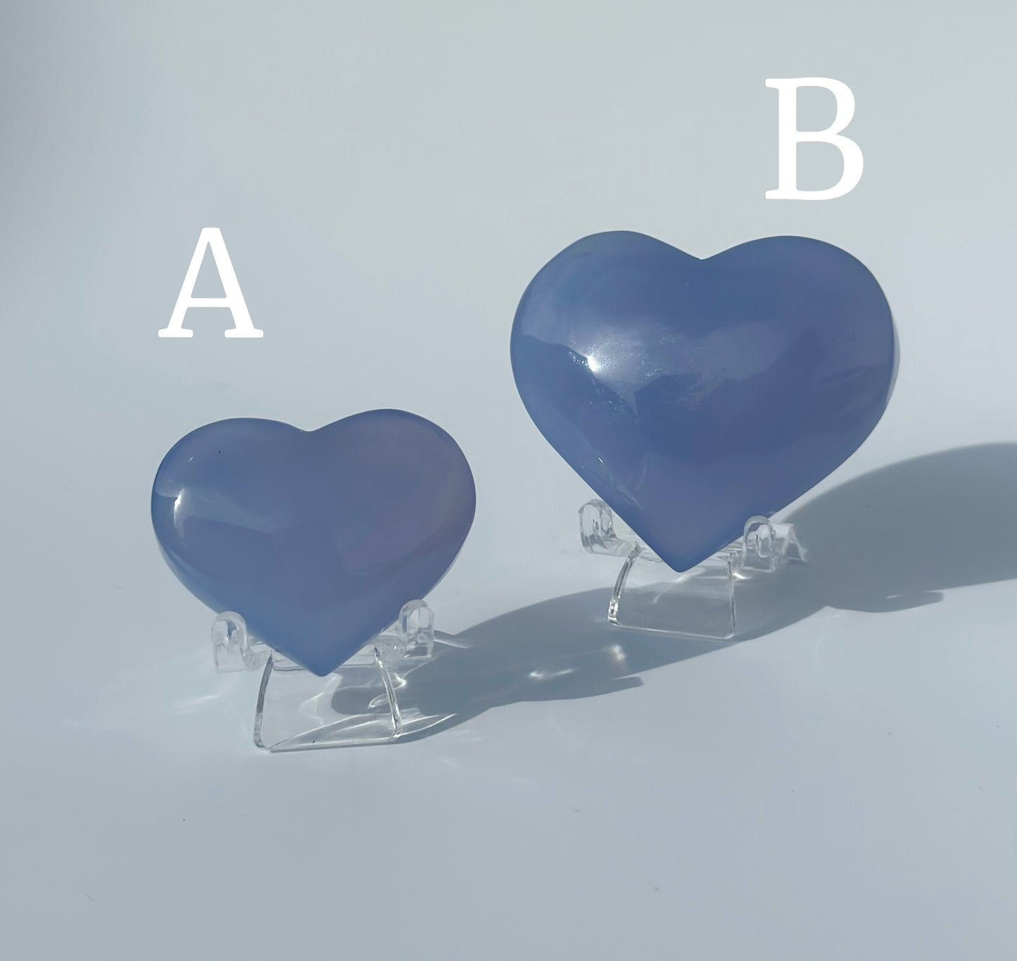 Blue Chalcedony Heart