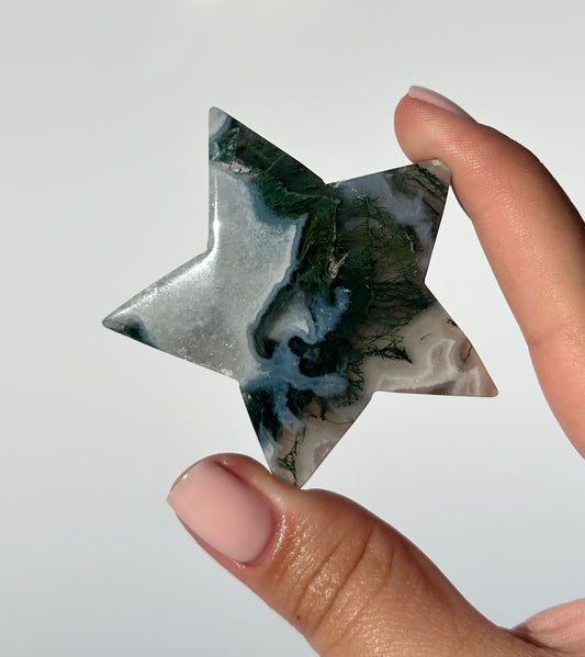 Moss Agate Star