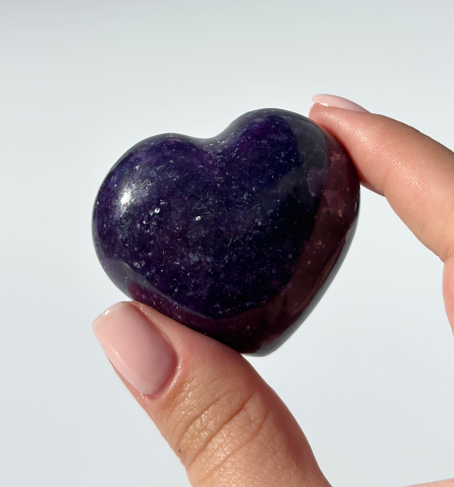 Lepidolite Heart