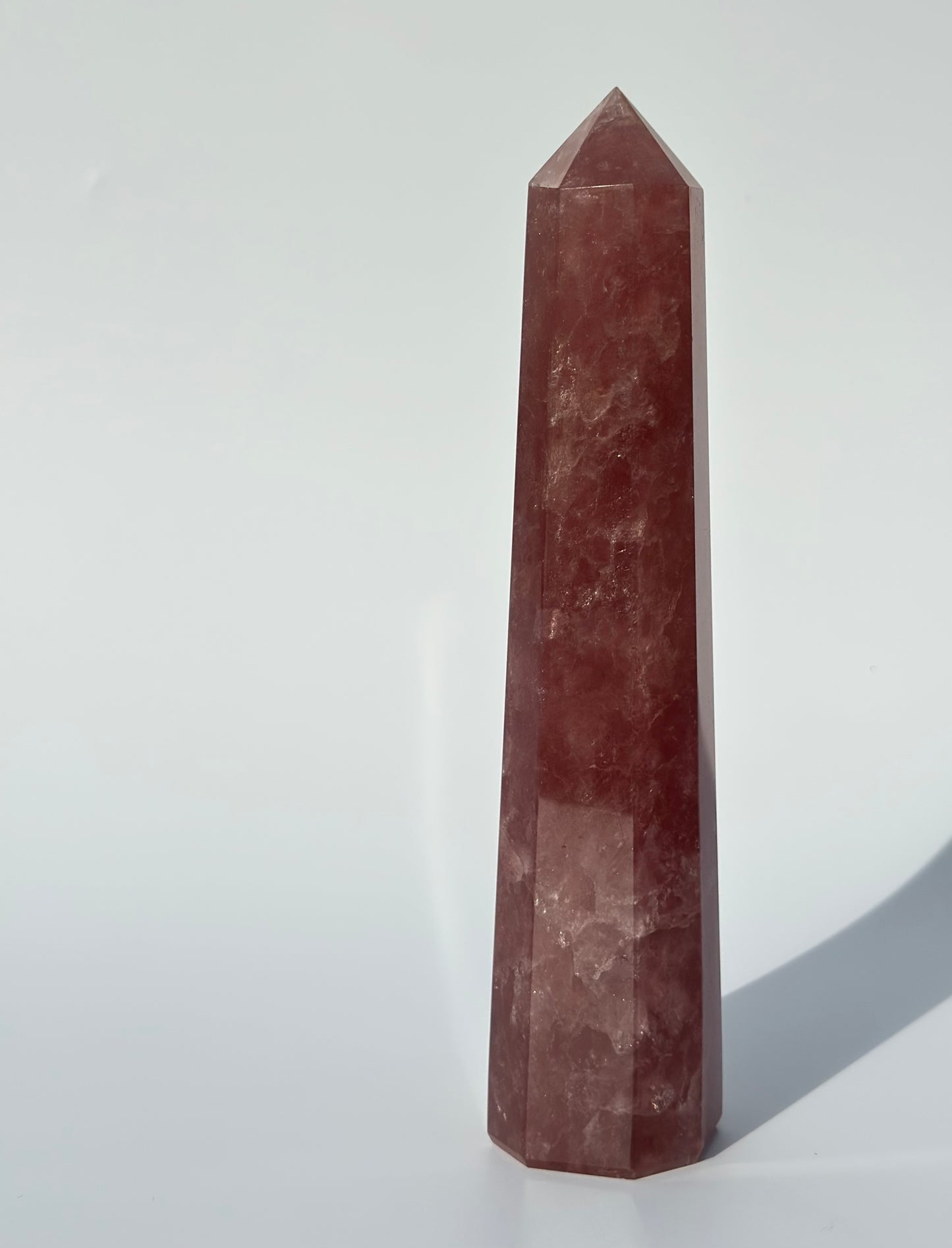 XL Strawberry Quartz Point