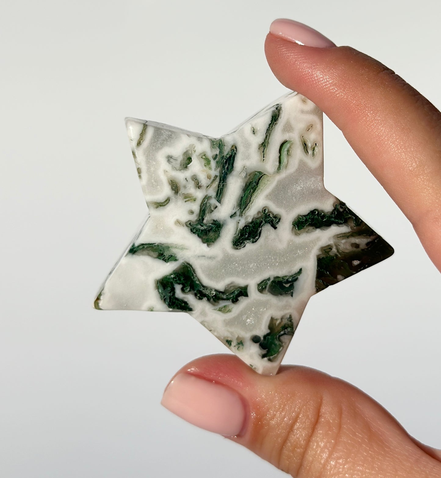 Moss Agate Star