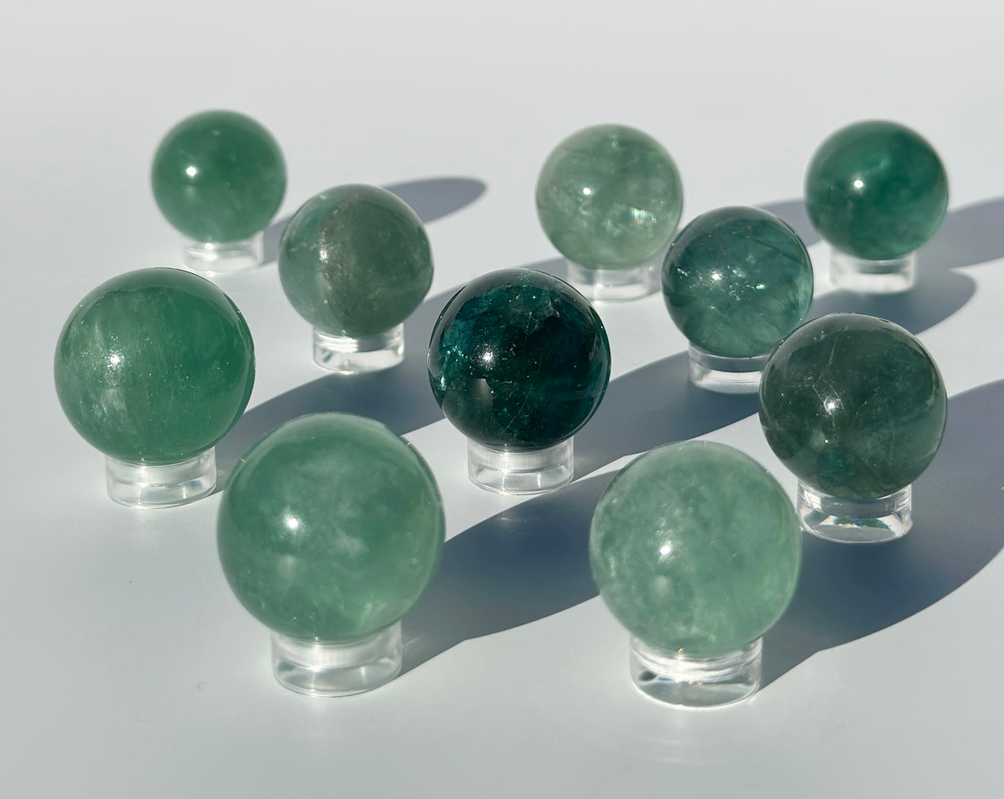 Green Fluorite Sphere