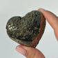 Druzy Pyrite Heart