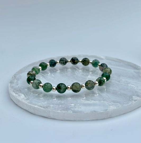 Moss Agate Bracelet