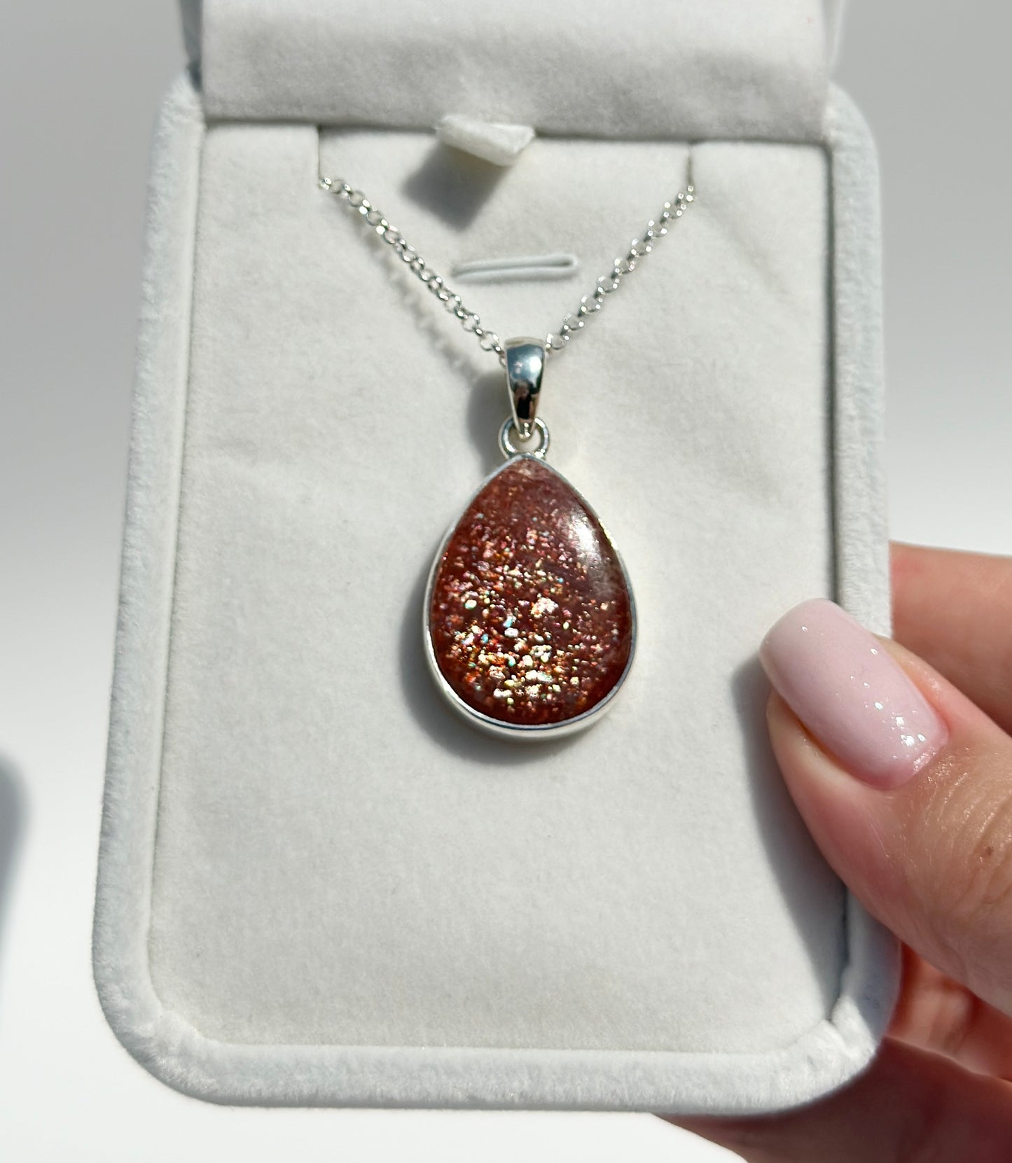 Confetti Sunstone Pendant