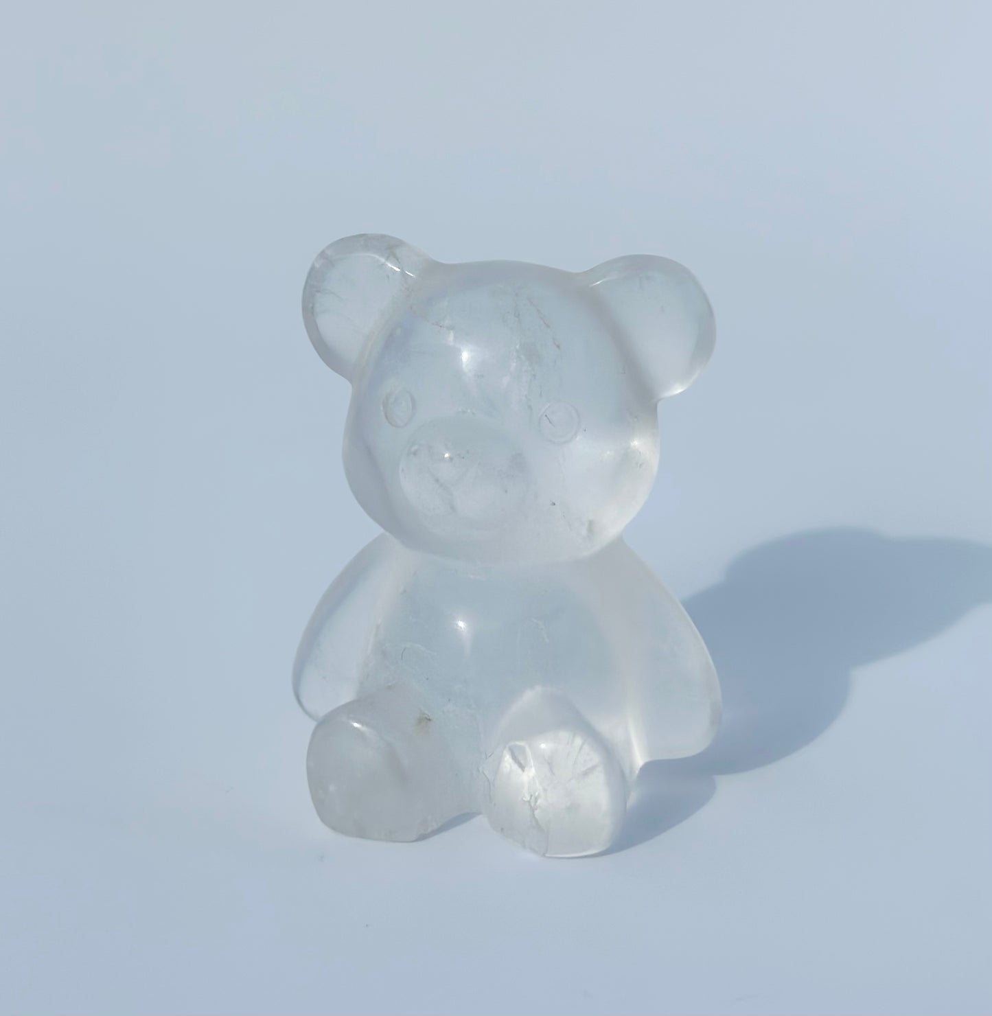 Clear Quartz Teddy Bear