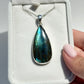 Teal Flash Labradorite Pendant