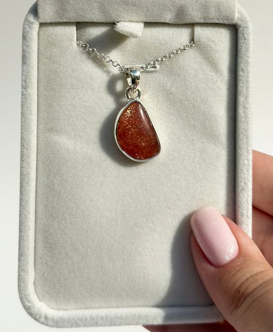 Mini Confetti Sunstone Pendant