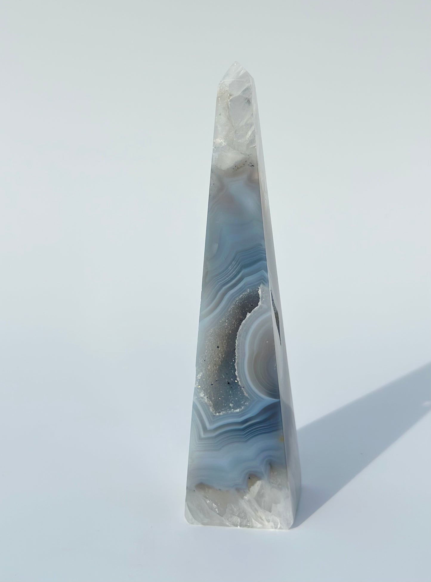 Druzy Agate Obelisk