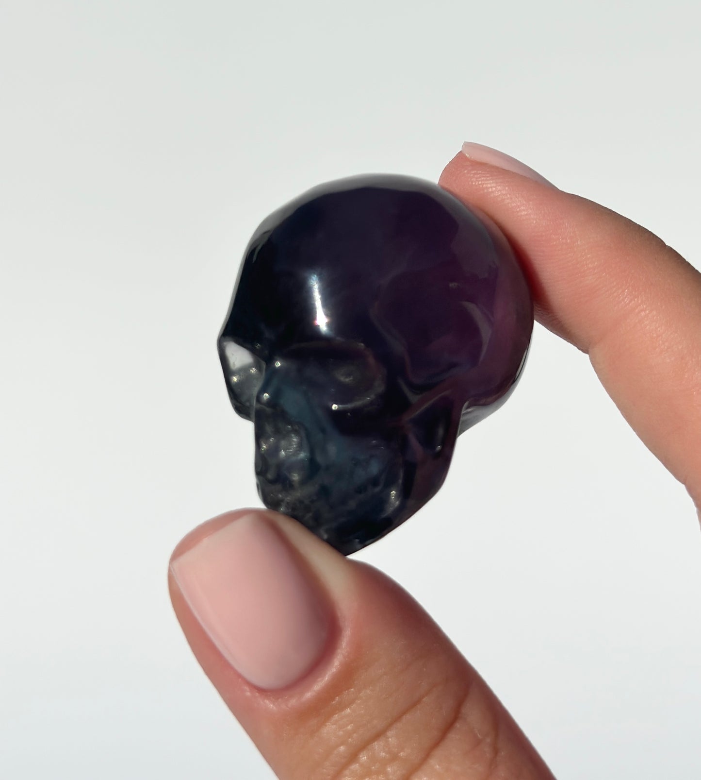 Rainbow Fluorite Skull