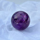 Amethyst Sphere with Rainbows