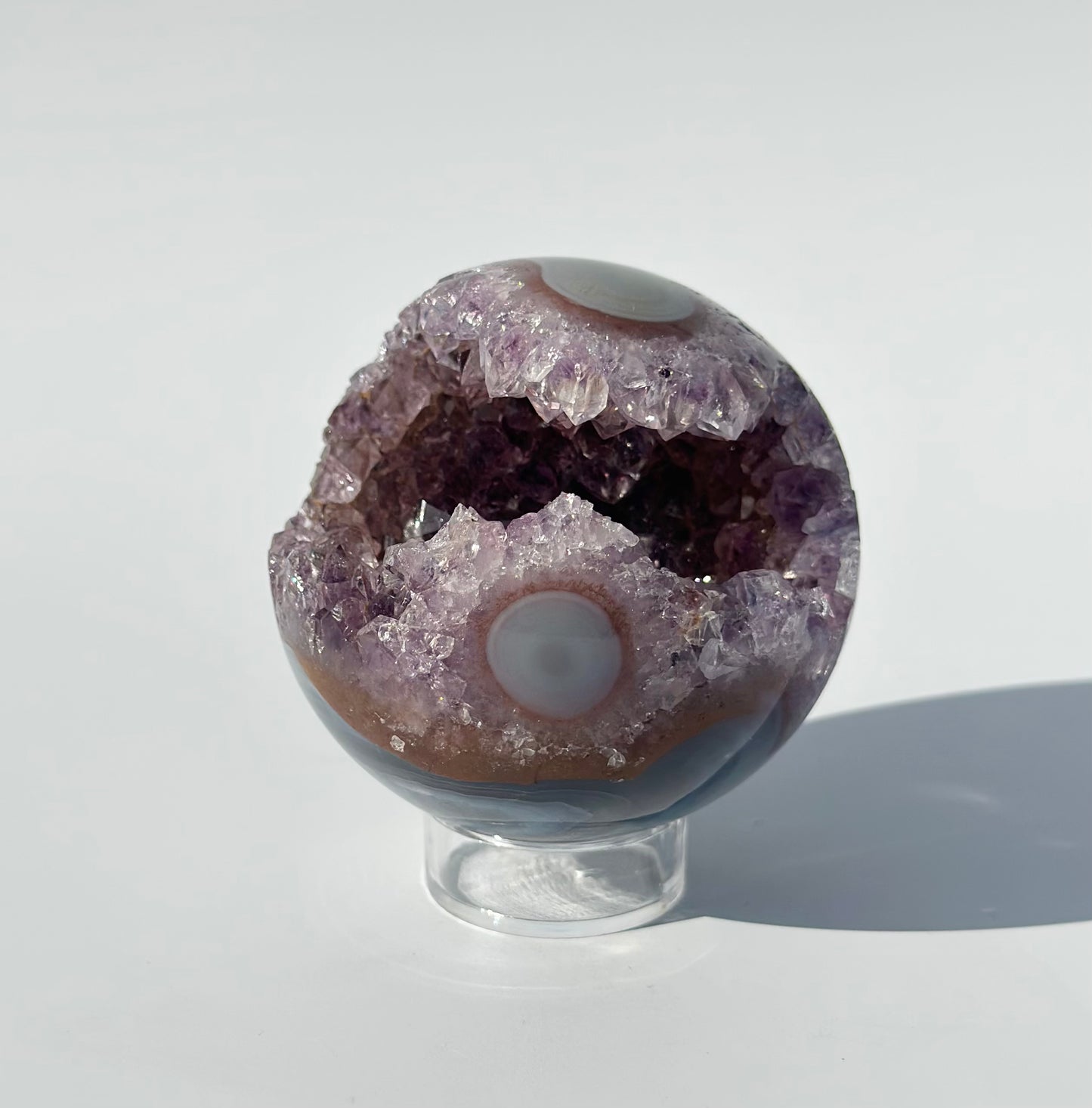 Druzy Amethyst Agate Sphere