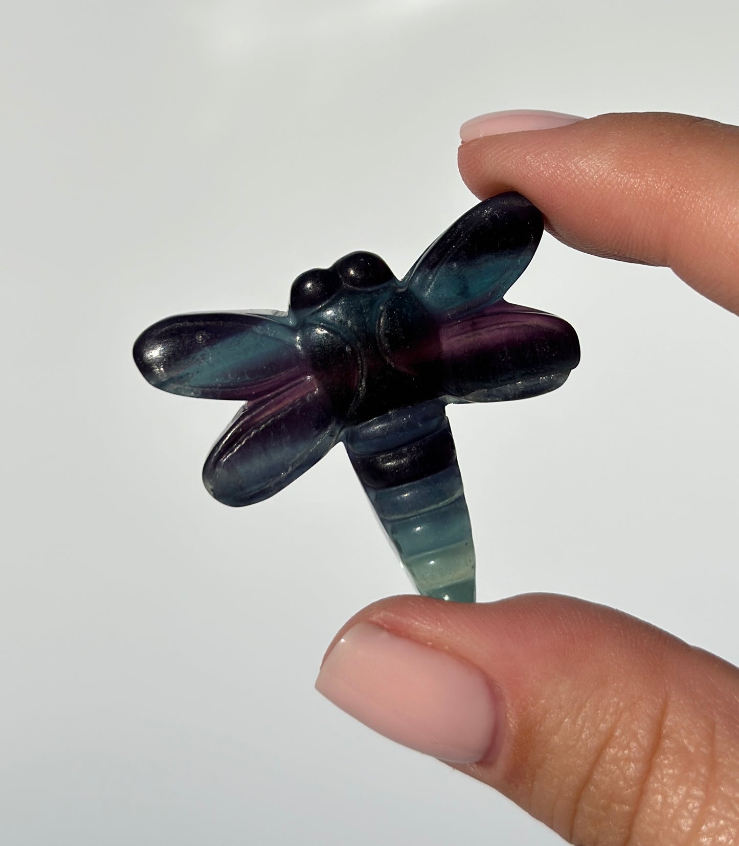 Rainbow Fluorite Dragonfly