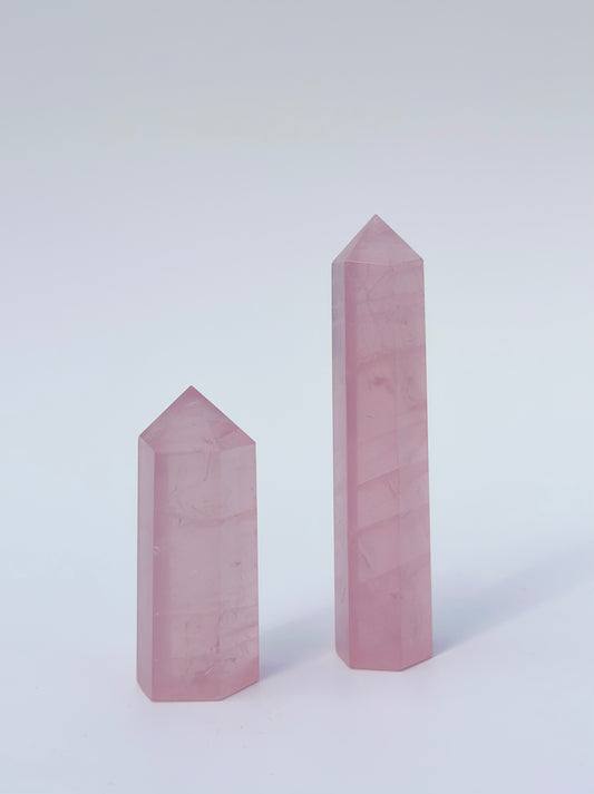 Gemmy Star Rose Quartz Point