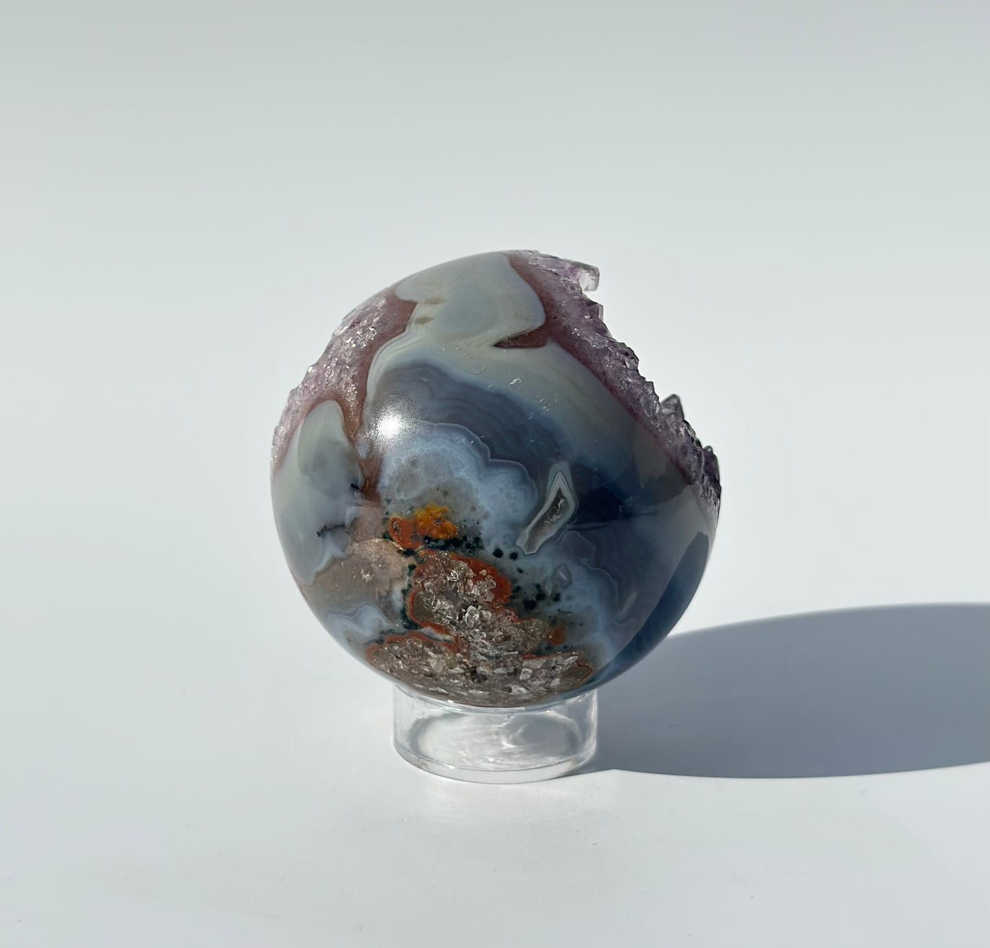 Druzy Amethyst Agate Sphere