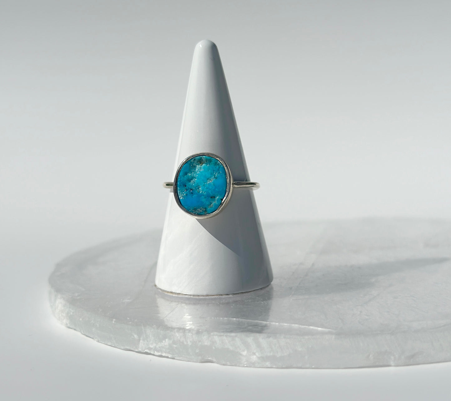 Chunky Raw Turquoise Ring - Various Sizes