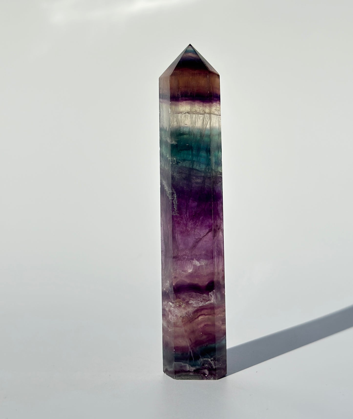 Rainbow Fluorite Point