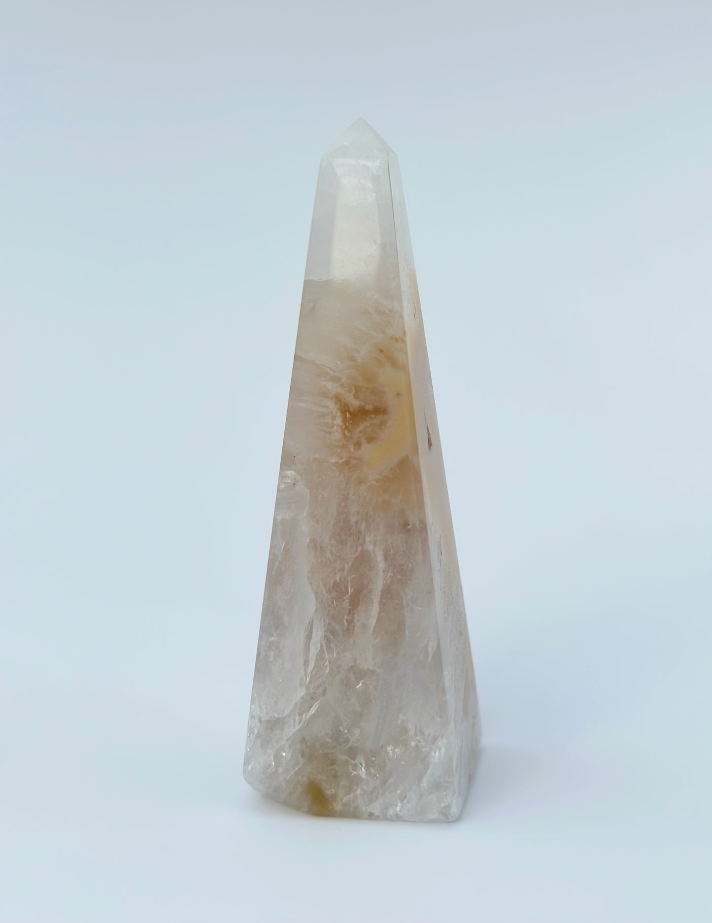 Golden Druzy Agate Obelisk