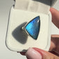 Blue Flash Labradorite Ring - Adjustable