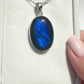 Blue Flash Labradorite Pendant