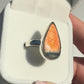 Golden Flash Labradorite Ring - Size N 1/2 / O