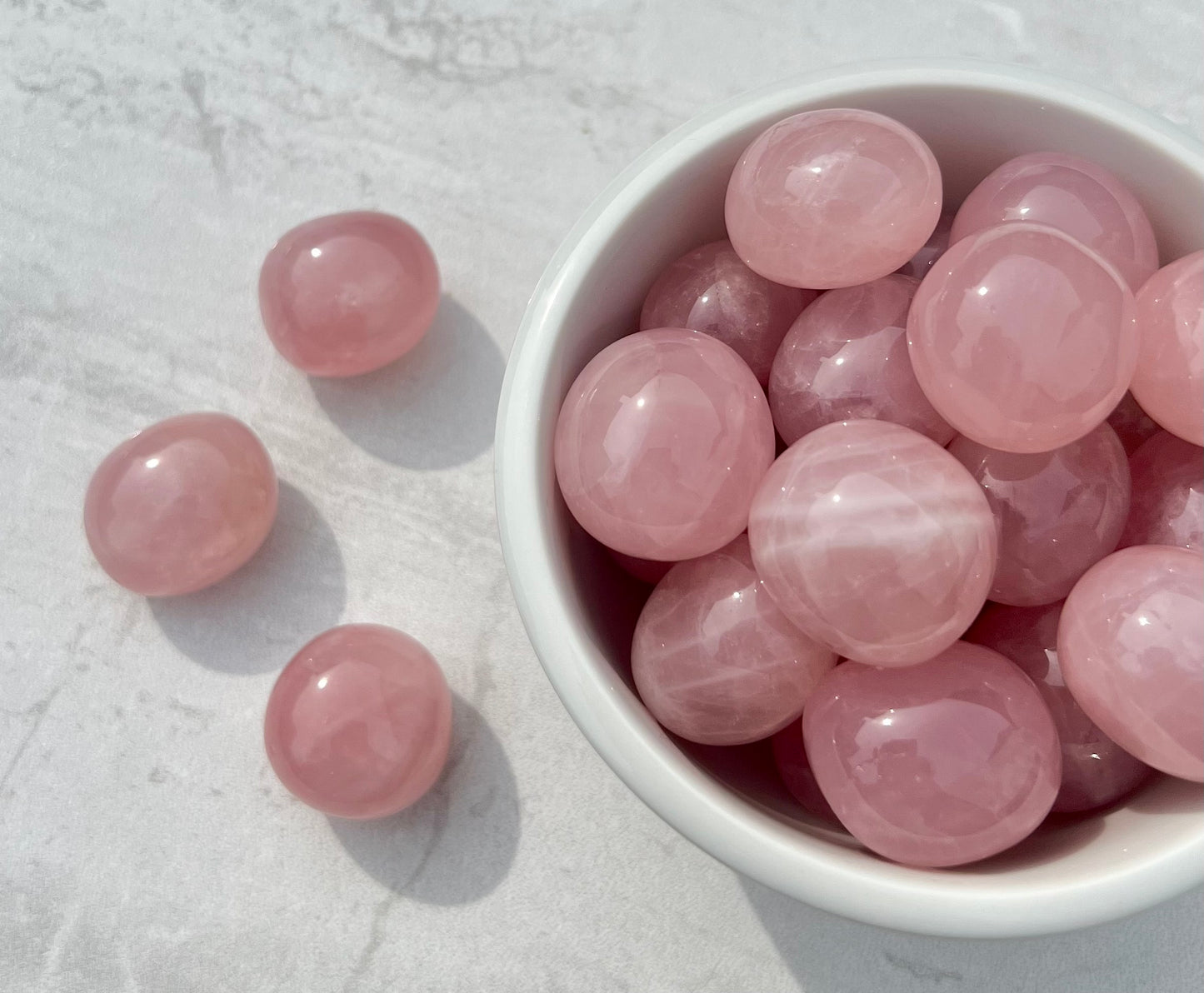 Gemmy A Grade Rose Quartz Tumble